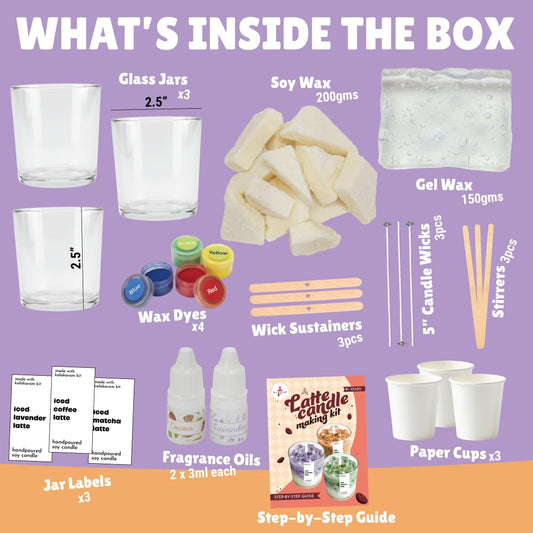Latte Candle Making Kit | Aromatic Candles | Age: 9-12 Years