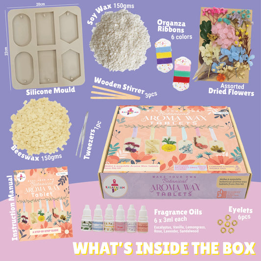 Botanical Aroma Wax Tablet Making Kit | Age: 10-14 Years
