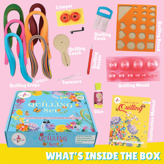 DIY Quilling Activity Kit | Intricate Design | Age: 6-10 Years