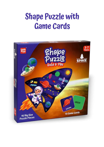 Shape Puzzle - Space | Shape Based Puzzle + Memory Game |3 - 7 Years