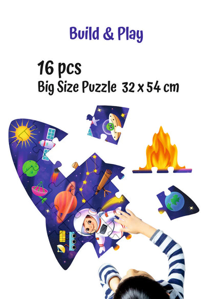 Shape Puzzle - Space | Shape Based Puzzle + Memory Game |3 - 7 Years