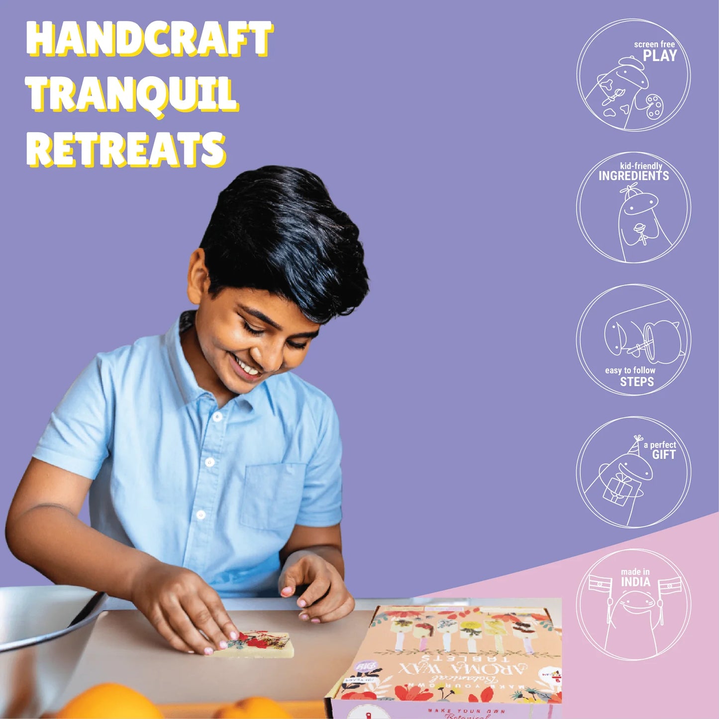 Botanical Aroma Wax Tablet Making Kit |  Age: 10-14 Years