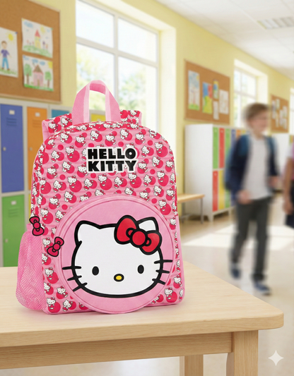 Hello Kitty 13-Inch Pink Polka Dot School Backpack