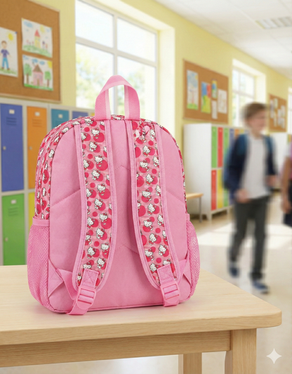 Hello Kitty 13-Inch Pink Polka Dot School Backpack